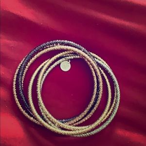 Gold and bronze bangles